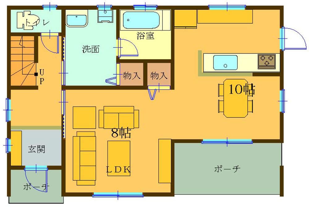 富士宮市淀師の間取り１階