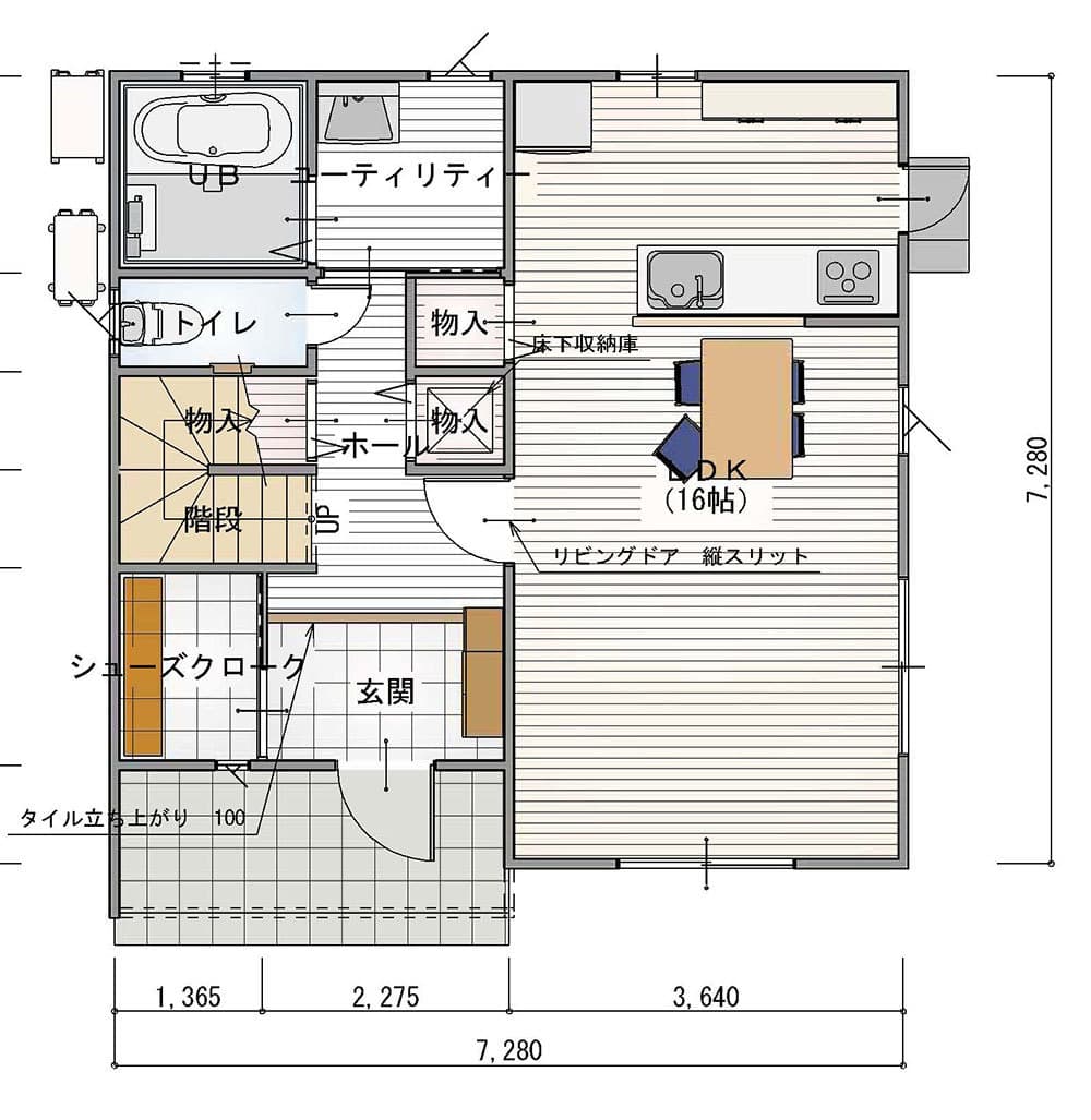 富士宮市小泉の間取り１階