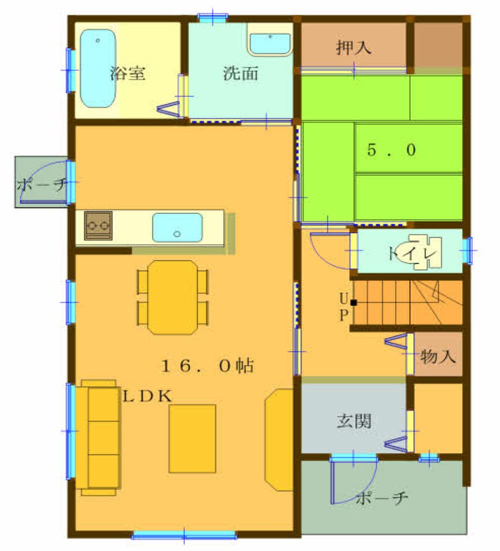 富士宮市宮原の間取り1階
