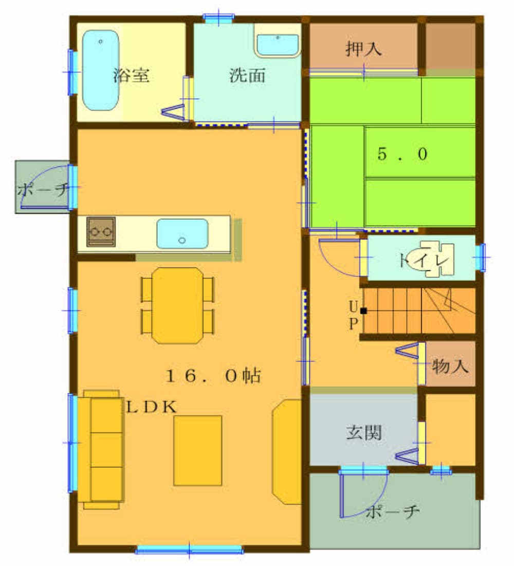 富士宮市宮原の間取り１階