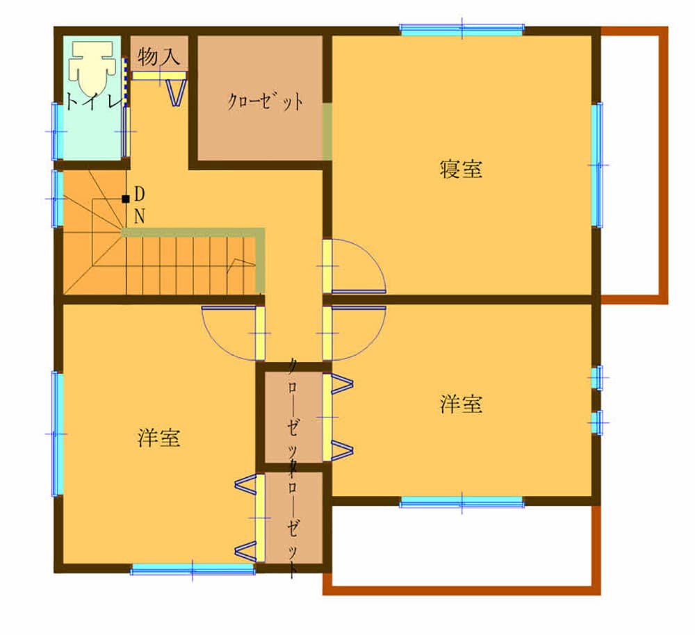建売住宅:富士市宮下の2階の間取り